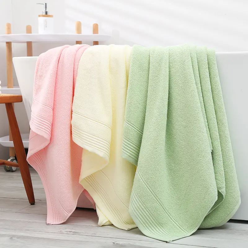 Meilleure vente de luxe, séchage rapide 100% coton de haute qualité, serviettes d'hôtel douces et absorbantes, ensemble de serviettes de bain du Bangladesh/