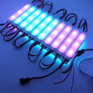 WS2811 пиксельный 5050RGBIC модуль со светодиодами DC 12 В 24 В 0,96 Вт 86*19 мм 3LED IP65 RGB СВЕТОДИОДНЫЕ модули для светодиодных вывесок рекламный щит - Product Image 4