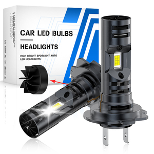 ไฟหน้ารถยนต์ LED H7พัดลมคู่8000LM 60W ความสว่างสูงรับรอง ECC ไม่มีข้อผิดพลาด - Product Image 1