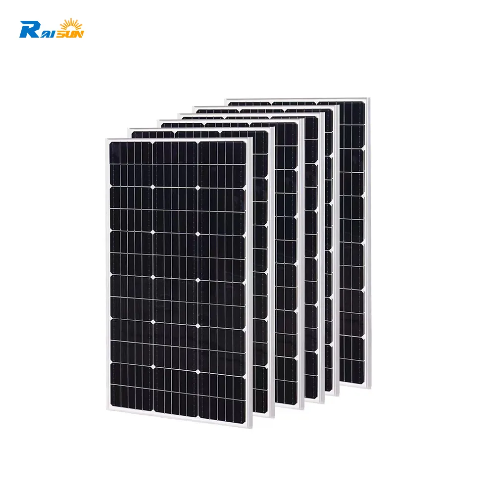 Raisun prix d'usine à usage domestique 270W 280W 300W 380W Panneau solaire poly/mono 18V Modules Plaque de cellule solaire