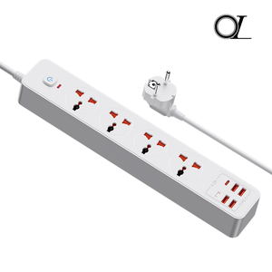 OL Universal 16A Power Strip Plug Socket con puerto USB tipo C Interruptor multicanal extendido-Enchufes y enchufes - Product Image 1