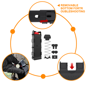 Polymeer Pa66 Hoge Sterkte 8 Ronden 12G Survival Munitie Zakje Tactische Mag Zakje Tactische Holster Tactische Houder Zwart - Product Image 3