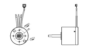 Anpassbarer Servomotor für Industrie roboter-IP68 OEM mit hoher Drehmoment dichte
