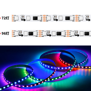 MT16703 adresli led şerit işık 3535 RGB sihirli rüya renk SPI DC12V 8mm 96LEDs/metre breakpoint proje için yeniden başlatma - Product Image 2