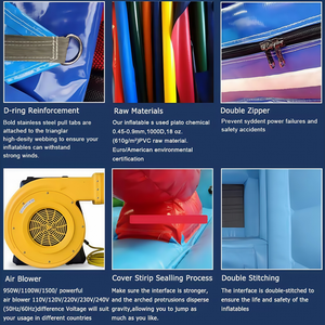 สวนน้ำแบบสไลเดอร์เป่าลมสำหรับเด็กบ้านเด้งปราสาทสำหรับเด็กออกแบบได้ตามต้องการ - Product Image 6