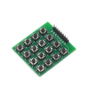 8 pin 4*4 Matrix 16 tasti pulsante tastiera Breadboard modulo Mcu per Kit fai da te microcomputer a chip singolo espansione esterna - Product Image 1