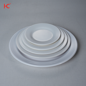 牢不可破的三聚氰胺餐具可持续可重复使用的塑料圆板餐厅库存批发印刷设计食品供应