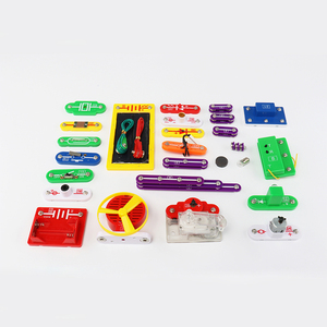 Assemblaggio fai da te giocattoli educativi creativi blocchi circuito building block toy electronic block kit stem toys for kids - Product Image 6