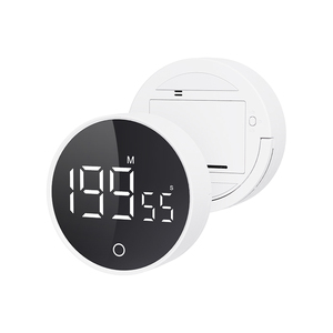 199min Timer da cucina digitale impermeabile rotondo grande schermo a LED rotazione magnetica personalizzata per il conto alla rovescia Timer per la cottura - Product Image 1