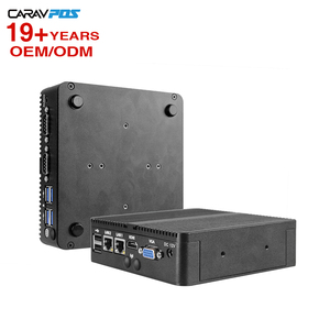 Sin ventilador 2 Ethernet portátil J4125 J1900 3805U I3 i5 5200U NUC mini pc win10 Linux con Dual RS232 Dual Lan computadora industrial - Product Image 1