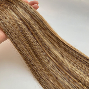 Görünmez Genius atkı insan saçı postiş karışımı daha az ağırlık ve hasar düşmeyen Salon için Remy sınıf tarz olabilir - Product Image 6