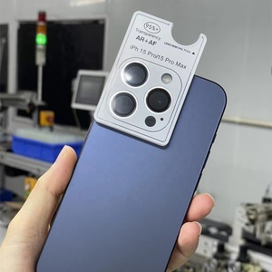 Tam kapak Metal kamera lens koruyucu iphone 16 pro 16 pro max 16 artı 15 pro telefon özel kamera temperli cam filmi - Product Image 1