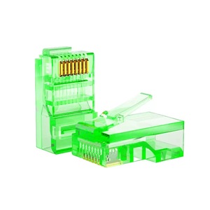 不同颜色RJ45连接器以太网非屏蔽屏蔽Cat5e Cat6 Cat6A Cat7 8p8c梯形插孔网络模块模块插头 - Product Image 4