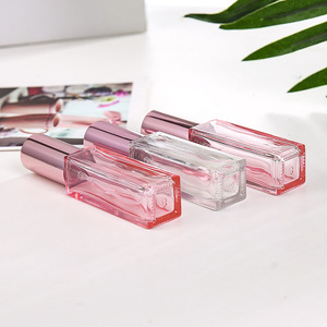 Bình Xịt Thủy Tinh Màu hồng cầm tay nước hoa rỗng Có Nắp Bơm phun thay thế bình phun vàng hồng - Product Image 4