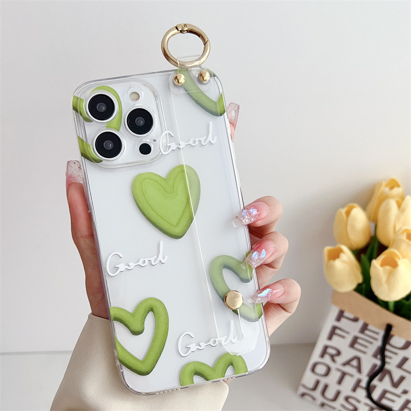 C349 Green Heart (Simple Wristband)