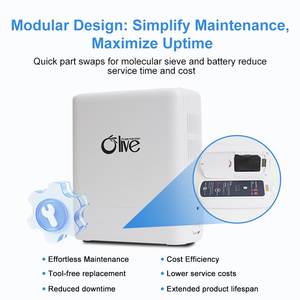 Máy tạo oxy di động Olive New 6 lít Poc-6 6l, máy tạo oxy mini xung, có pin - Product Image 3