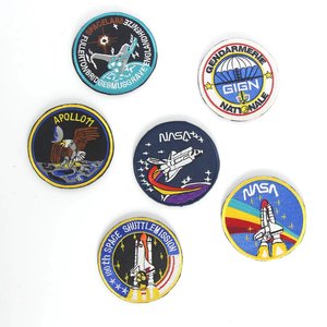 Bán Buôn <span class=keywords><strong>NASA</strong></span> Đưa Đón Tàu Sân Bay Máy Bay Spaceman Vá Appliques Huy Hiệu Thẻ Tên Lửa Thêu Merrow Cạnh Các Bản Vá Lỗi Cho Áo Khoác - Product Image 3