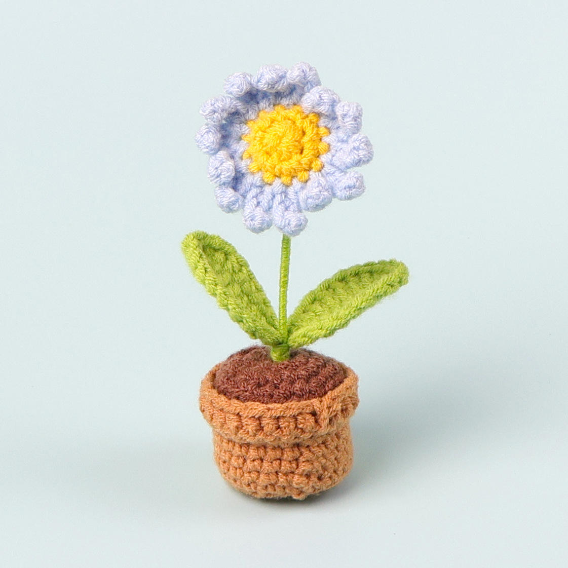 Plante en pot de marguerite bleue (pétales 3D)
