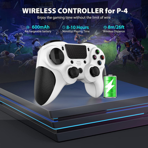 P4 konsol denetleyicisi için kablosuz Gamepad kontrolü Video oyunu Joystick oyun aksesuarları için PC/Android/IOS kontrolörleri - Product Image 2