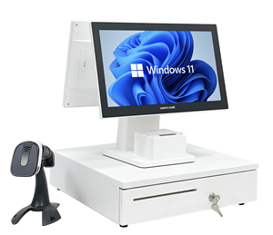 Оптовая продажа 15,6 "сенсорный экран Windows 10 POS система все-в-одном Windows 10 кассовый аппарат для ресторанов и розничной торговли горячая распродажа - Product Image 4