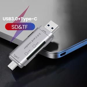 PSDAカードリーダーUSB3.0 & Type C to SDTFカードリーダー (PCラップトップアクセサリー用) スマートメモリカードリーダーSDカードリーダー - Product Image 2