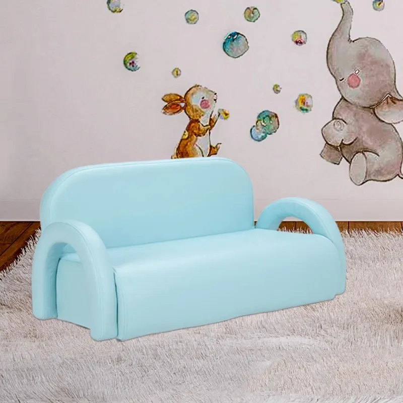 Divano letto per bambini in pelle PU con manico Area giochi per bambini attrezzature per parchi giochi al coperto divano Montessori divani per bambini divano