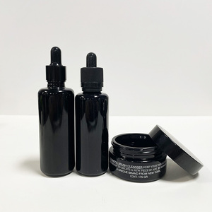 Büyük <span class=keywords><strong>250g</strong></span> UV siyah koyu Stash kavanoz 250ml 500ml 1000ml UV koku geçirmez hava sıkı ultraviyole depolama cam kavanoz