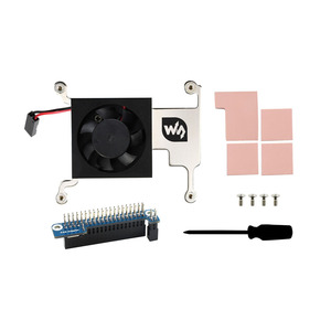 Waves hare Low-Profile-CPU-Lüfter für Raspberry Pi 4B/3B/3B, mit Aluminium legierung halterung, mit GPIO-Adapter - Product Image 1