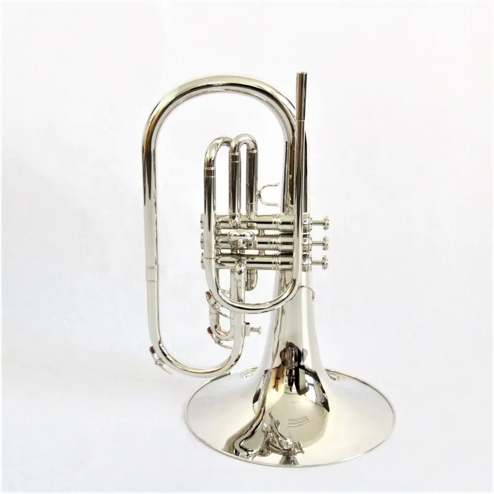 Brass instruments marching mellophone high quality marching mellophone nickel plated mellophone