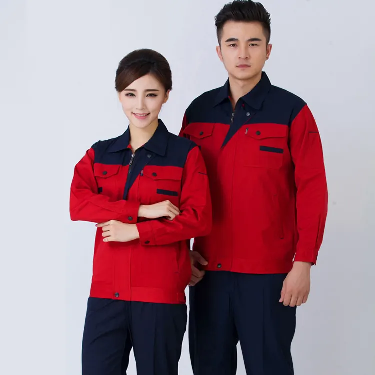 Conjuntos de uniformes de Trabajo de mecánico duraderos personalizados OEM, ropa de trabajo de ingeniero de seguridad