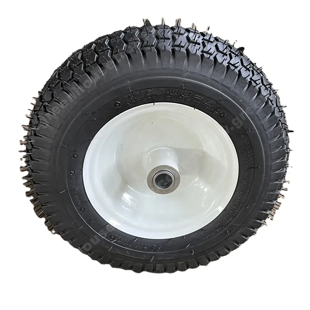 Mini trattore agricolo da 13 pollici pneumatici ruota in gomma pneumatica con cerchio in acciaio per carriola 13x5.00-6