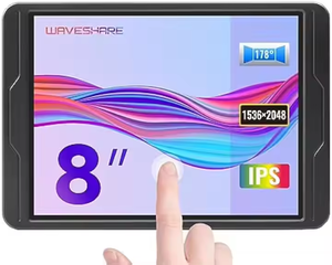 Display Raspberry Pi 5 da 8 pollici, Touch Screen capacitivo 2k, IPS completamente laminato temperato, guscio in metallo pieno