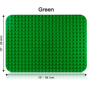 Büyük yapı taşları taban plakaları tüm büyük marka ile uyumlu, masa kullanımı için 15 "x 10" inşaat tuğlaları, kök öğrenme - Product Image 2