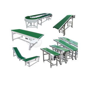 Cinta de PVC de suministro de fábrica, cinta transportadora de carga de mesa plana continua de acero inoxidable para máquina de fabricación de productos de grano - Product Image 1