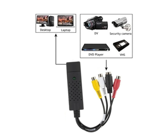 VHS至数字转换器USB 2.0视频转换器音频采集卡VHS VCR高清电视至数字转换器支持Win 7/8/10 - Product Image 4