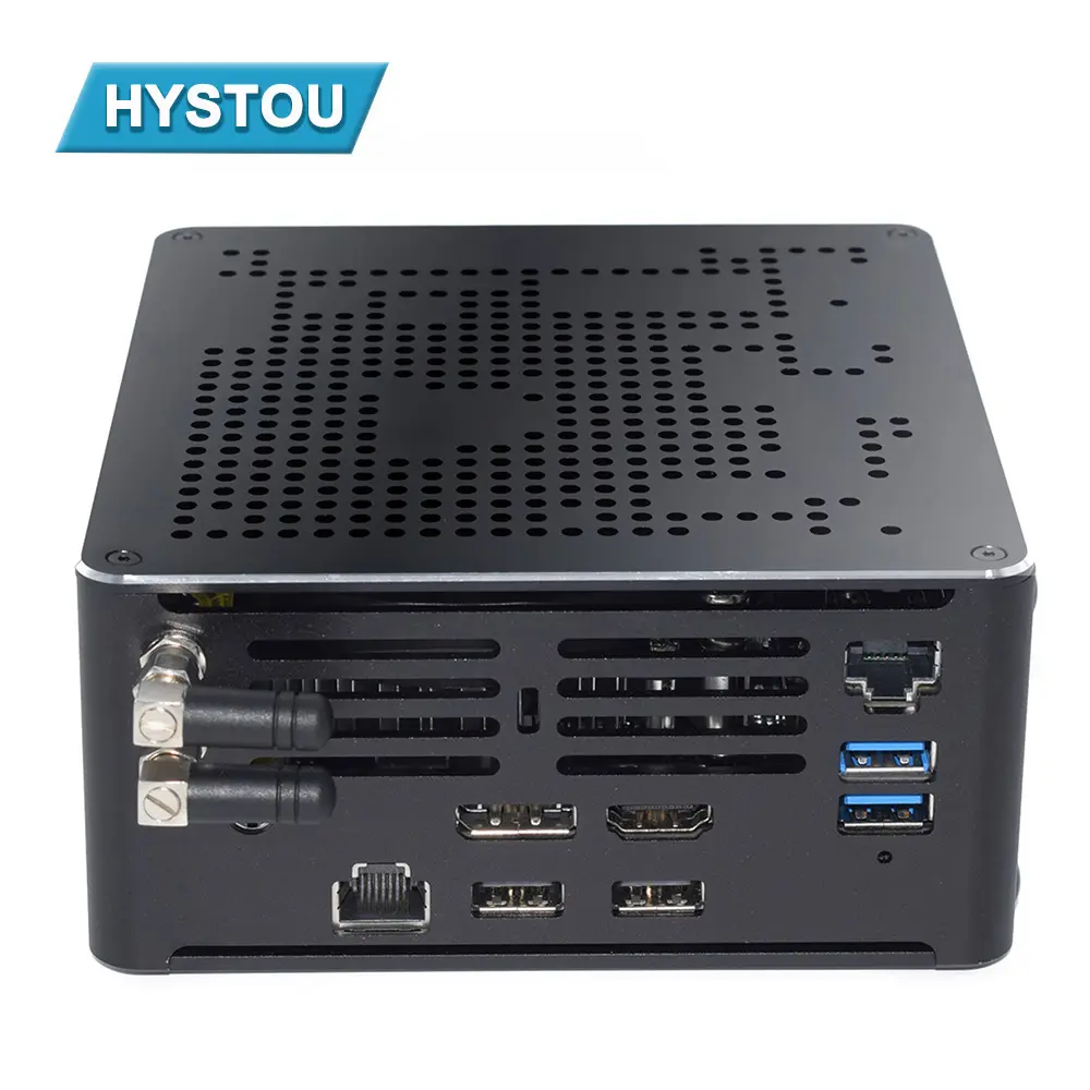 HYSTOU 2 NVME SSD Новый трендовый игровой компьютер 8 ядер I9 9880H DP HD 4K дисплей мини ПК