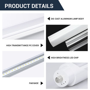 LED aydınlatma T8 8ft LED tüp 2.4M 36W FA8 ve R17D tabanı ile yüksek lümen yüksek verimlilik LED aydınlatma kapağı/sütlü - Product Image 5