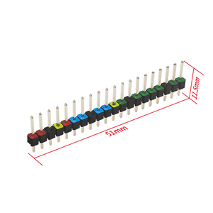 2PCS Raspberry Pi PICO Bunter GPIO-Header 20-poliger mehrfarbiger Stapel-Header-Extender für Raspberry Pi PICO - Product Image 6