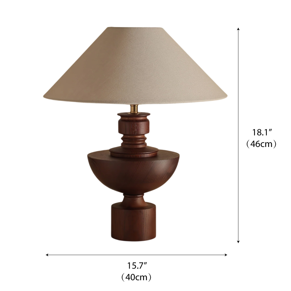 Couleur bois de noyer Dia 40cm x H 46cm