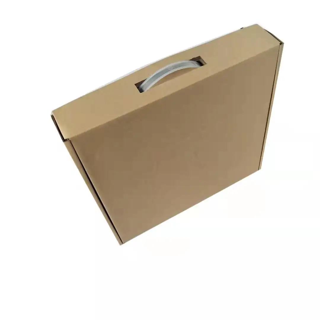 Caja de cartón de alta calidad para ordenador portátil, embalaje de papel para teclado con mango