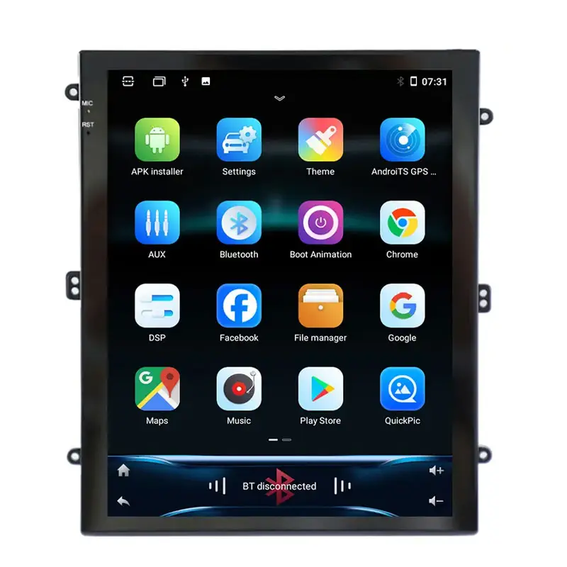 Baixo consumo de energia Alta qualidade sonora 9 polegadas Android Car Audio System Eletrônica Dvd Player Touch Screen Monitor