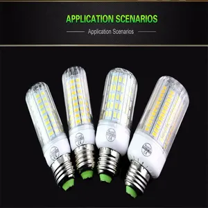 หลอดไฟ LED ขนาดเล็ก220V หลอดไฟทรงข้าวโพด E27พร้อมไฟ LED 24-72ดวงหลอดไฟฟลูออเรสเซนต์ขนาดกะทัดรัดสำหรับใช้ในบ้านไฟ AC - Product Image 3
