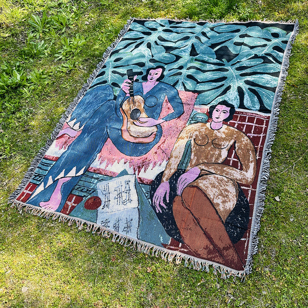 Manta de lana, pintura al óleo de Matisse.