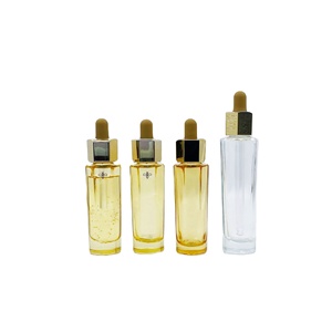30ml 50ml Hexagon Shape Cosmetic Packaging Glass Dropper Bottle for Korean Skincare Collagen <strong>Royal</strong> Jelly Serum Hair Perfume <strong>Oil</strong> - Product Image 1
