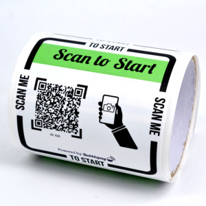 Factory <strong>Custom</strong> QR Code Variable Data Should Be Brushed with Waterproof and Scratch-resistant <strong>Custom</strong> QR Code Stickers