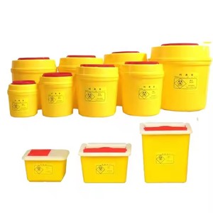 OEM医院针头圆形医疗锋利废物容器方形锋利容器锋利盒5L 10L - Product Image 6