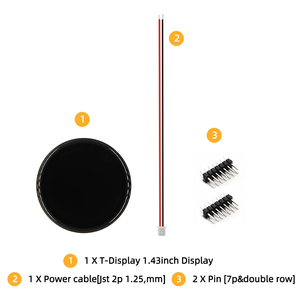 T-Display-S3 ESP32-S3 1.43 pollici scheda di sviluppo AMOLED WiFi Blue tooth modulo Wireless Flash 16MB PSRAM 8MB per Arduino