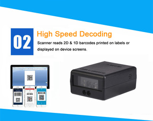 Arduinoマシンに取り付けられた最小のラズベリーパイQRリーダー2D 1DバーコードスキャナーモジュールLector Codigo De Barras - Product Image 5