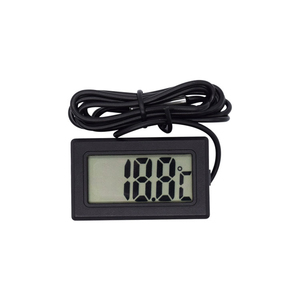 Pantalla LCD Medidor de temperatura Detector Coche Nevera Incubadora Tanque de peces Termómetro digital con sensor y sonda
