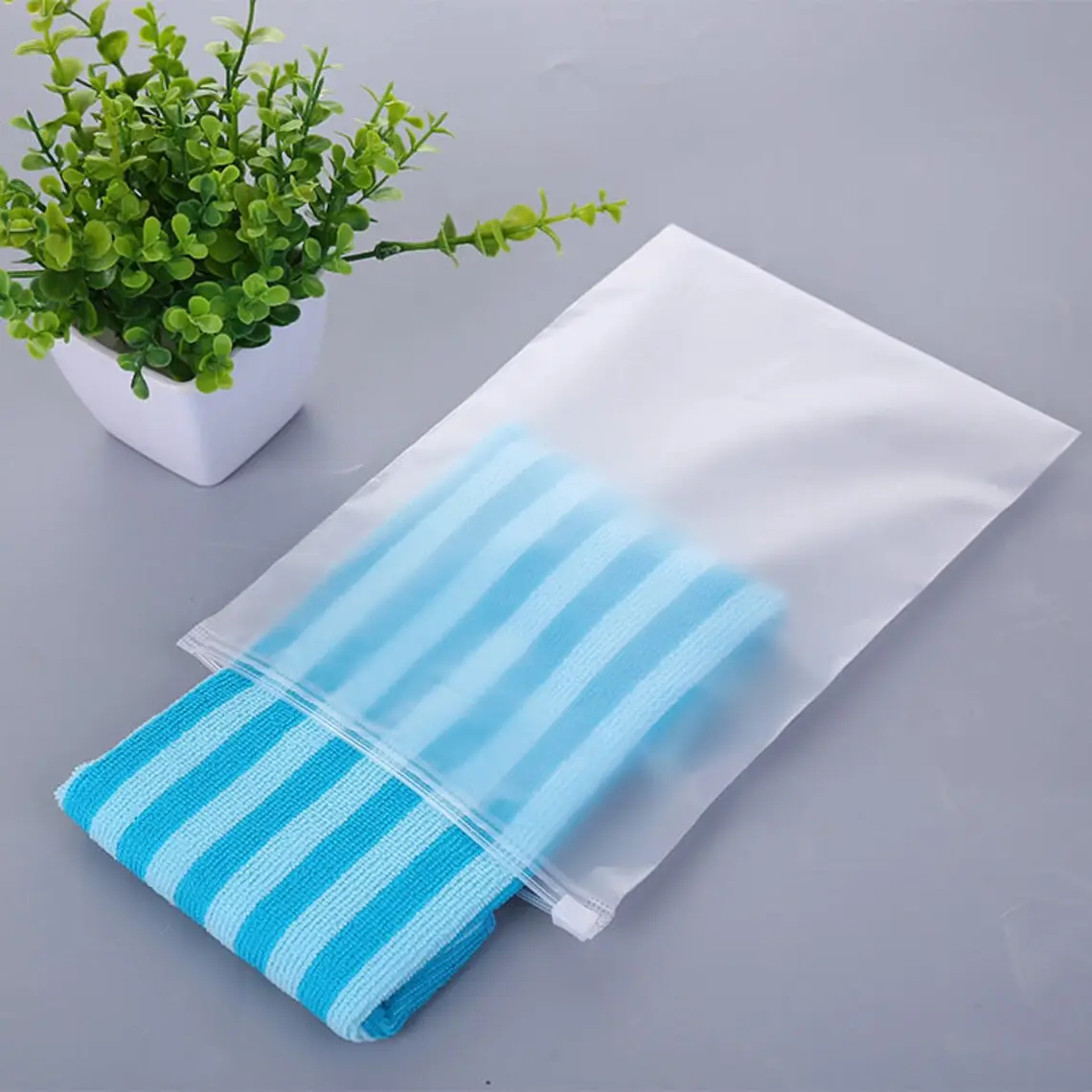 高品質環境に優しいリサイクル可能なジッパーセキュリティビニール袋中国からの優れた新しいデザイン